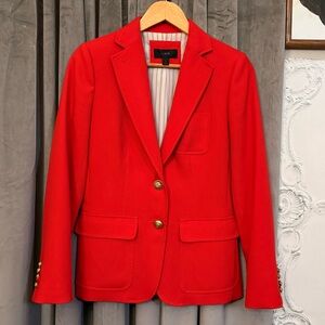 J.Crew Bright Red Blazer in Italian Wool | 2
